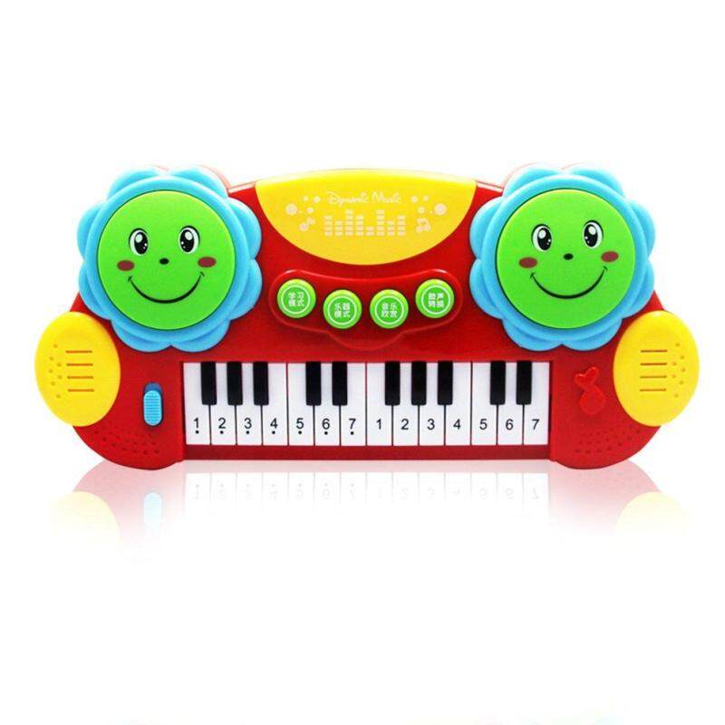 Tốt nhất Bán Nhạc Trẻ Em Pat Trống Bàn Phím 2 Trong 1 Học Đàn Piano Đồ Chơi Giáo Dục