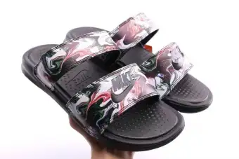 benassi swoosh slides