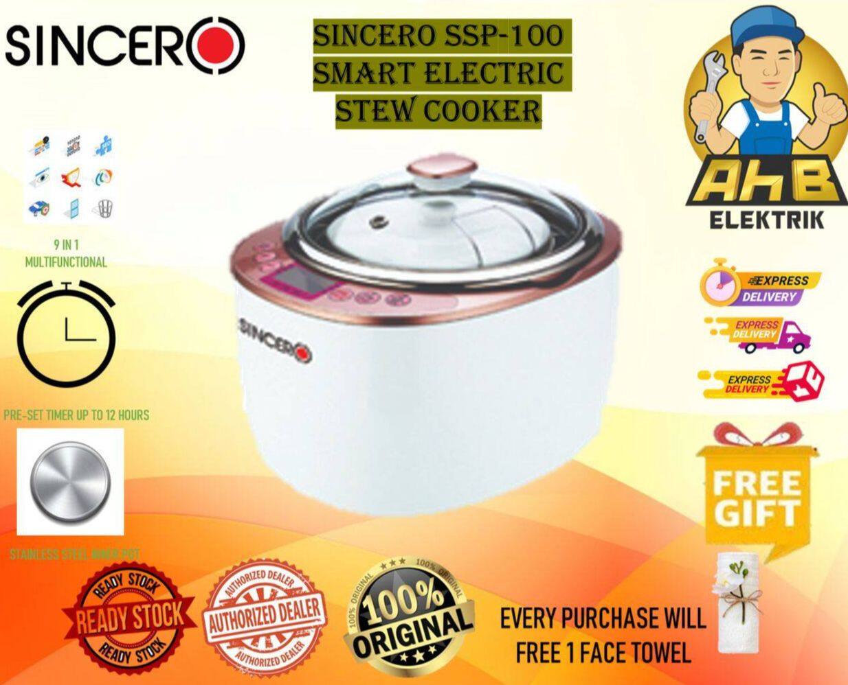 SINCERO SSP 100 Smart Electric Stew Cooker Lazada