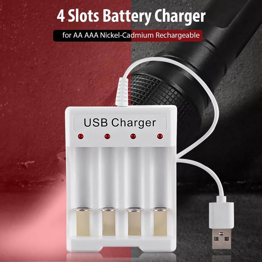 Bộ Sạc Pin USB Thông Minh AA/AAA Sạc Nhanh 4 Khe Để Điều Khiển Từ Xa Micro Đồ Chơi Máy Ảnh V. V.