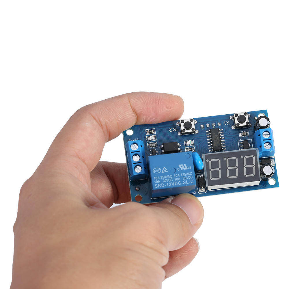 DC 12V Cycle Delay Timer Timer Module Switch Adjustable Relay Module Board Infinite Loop with LED Display