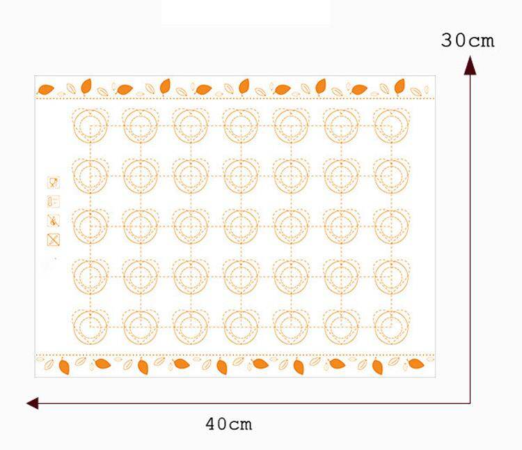 40X30Cm/29X26Cm Silicone Baking Mat Fondant Bakeware Macaron Oven Baking Tools For Cakes Pastry Tools Sheet Dough Roll Mats Pad