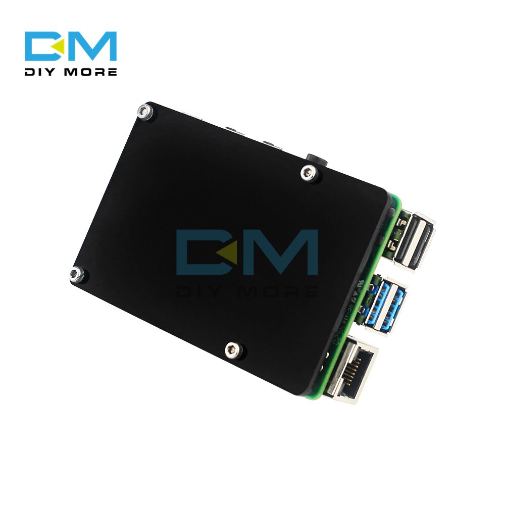 DIYMORE Raspberry Pi 4B Pure Copper Heat Sink Shell Raspberry Pi 4 Radiator Send Thermal Glue Installation Tool