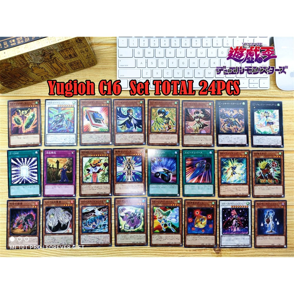Yugioh Set C16 24PCS 全哥游戏王收藏DP25 Speedroid SR LL Lyrilusc Fleur 疾行机人抒情歌鸲鲜花 Yugioh Collection Deck Japanese Original | Lazada