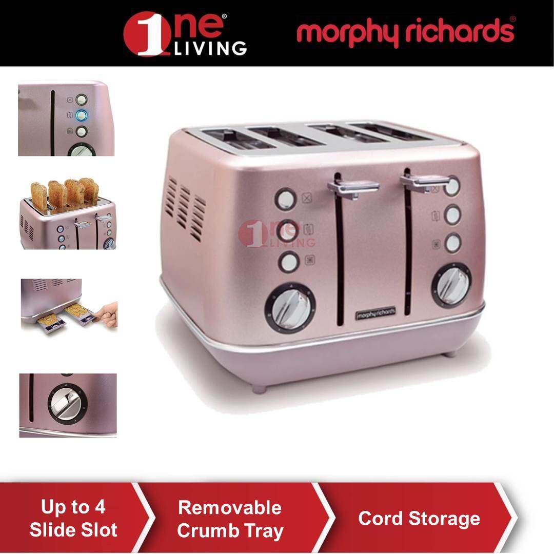 morphy richards rose quartz toaster