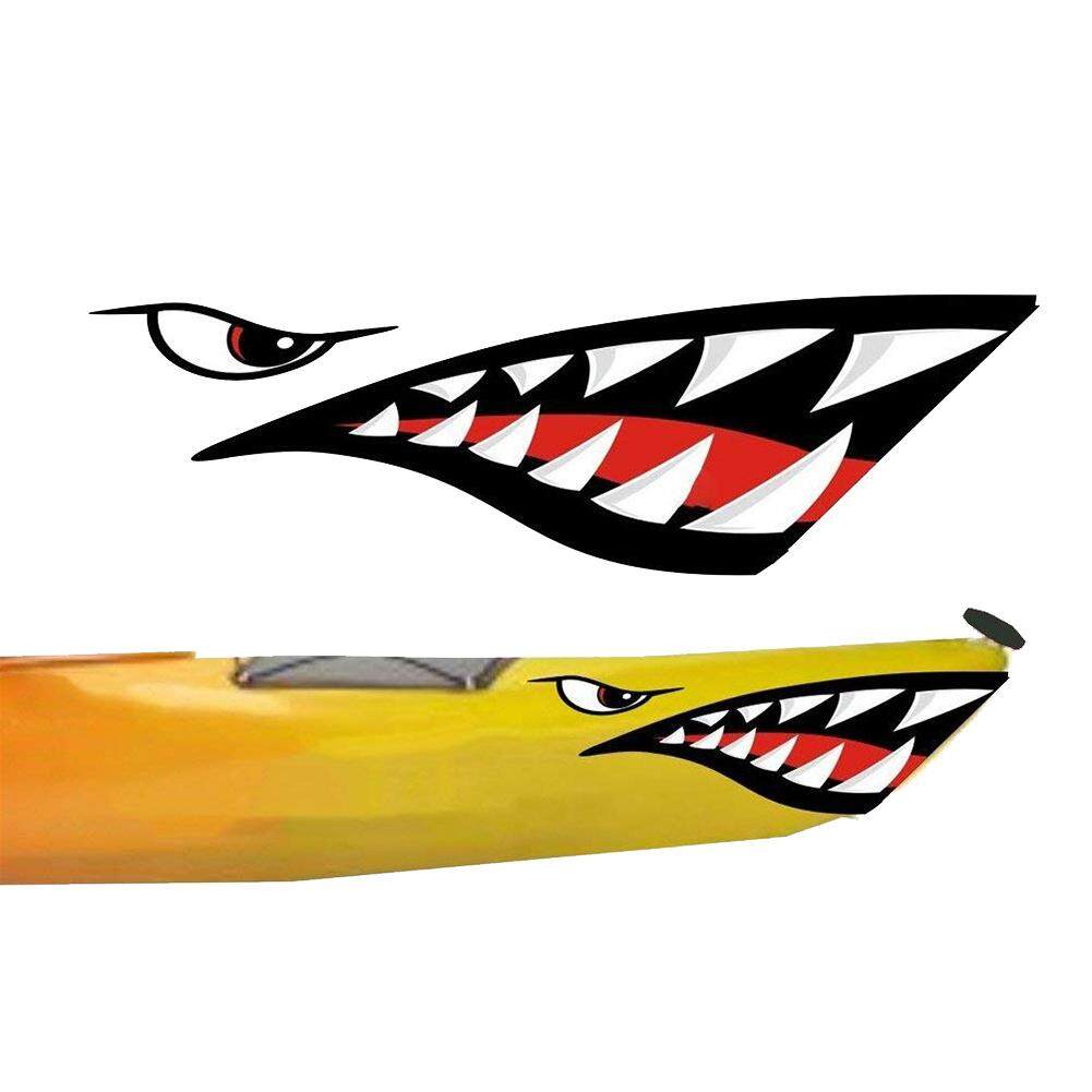 Chống Thấm Nước Răng Cá Mập Miệng Họa Tiết Thuyền Kayak Miếng Dán