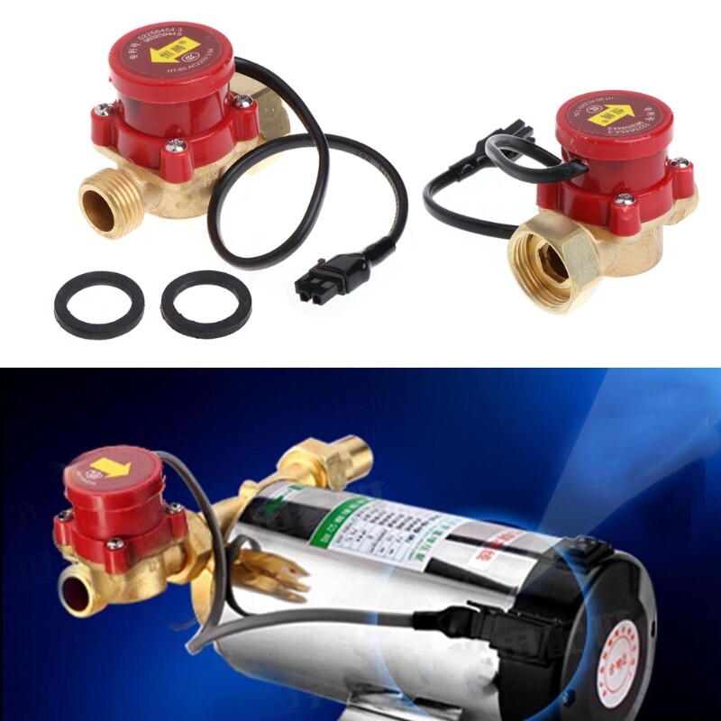 G1/2 Thread Water Flow Sensor Switch Pipe Boosting Pump Automatic Electronic Pump Control for Shower Low Water Pressure