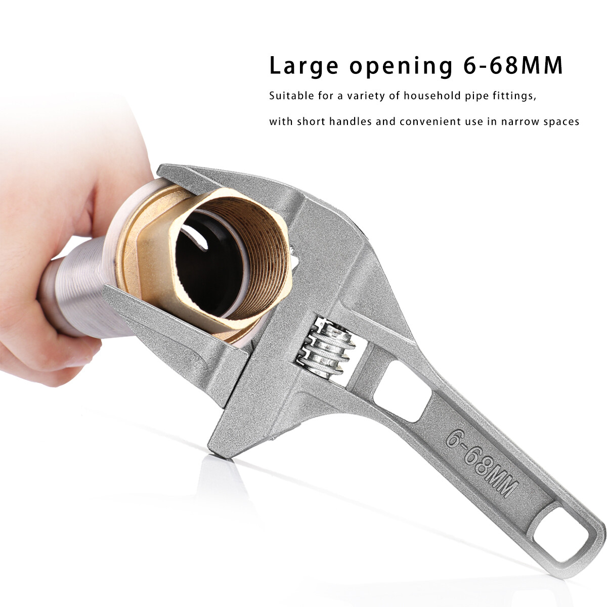 【ZNBY】Taps Cờ Lê Điều Chỉnh Được Dụng Cụ Cầm Tay Đa Năng Cờ Lê Chìa Khóa Thông Dụng Cờ Lê Mở Bộ Lọc Dầu Ống Nước Phòng Tắm Có Thể Điều Chỉnh