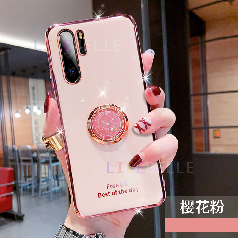 Ốp lưng lifebelle ốp cho samsung galaxy note 10 / note 10 + plus / note 10 lite + giá đỡ nhẫn đeo ngón tay, ốp điện thoại viền mạ siêu mỏng sáng bóng sang trọng ốp lưng silicon tpu mềm ốp chống sốc cao cấp vỏ bảo vệ