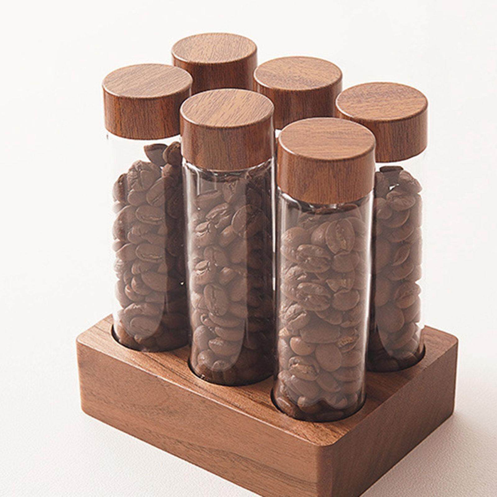 Moon Rosemary Coffee Bean Test Tubes Empty Clear for Kitchen Countertop