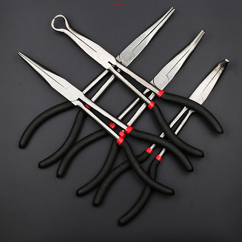 HIAM  11  280mm Long Handle Multi-Functional Reach Circle Nose Pliers Plug Puller