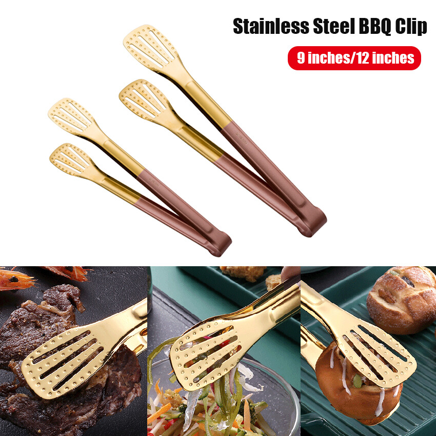 304 Stainless Steel Barbecue Clip Steak Clip Baking Supplies Thick Bread Clip Food Clip Kitchen Accessories Clip