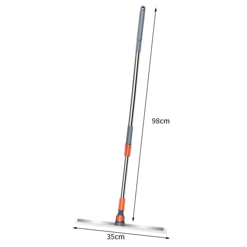 Konco Chổi Lau Sàn Ma Thuật Chổi Đẩy Tay Quét Cao Su Xoay 180 ° Chổi Lau Cửa Sổ Xe Hơi Đa Năng Có Thể Tháo Rời Dụng Cụ Lau Vết Bẩn Nước Rác Nhà Bếp Dụng Cụ Vệ Sinh Tóc Phòng Tắm Nhà Vệ Sinh