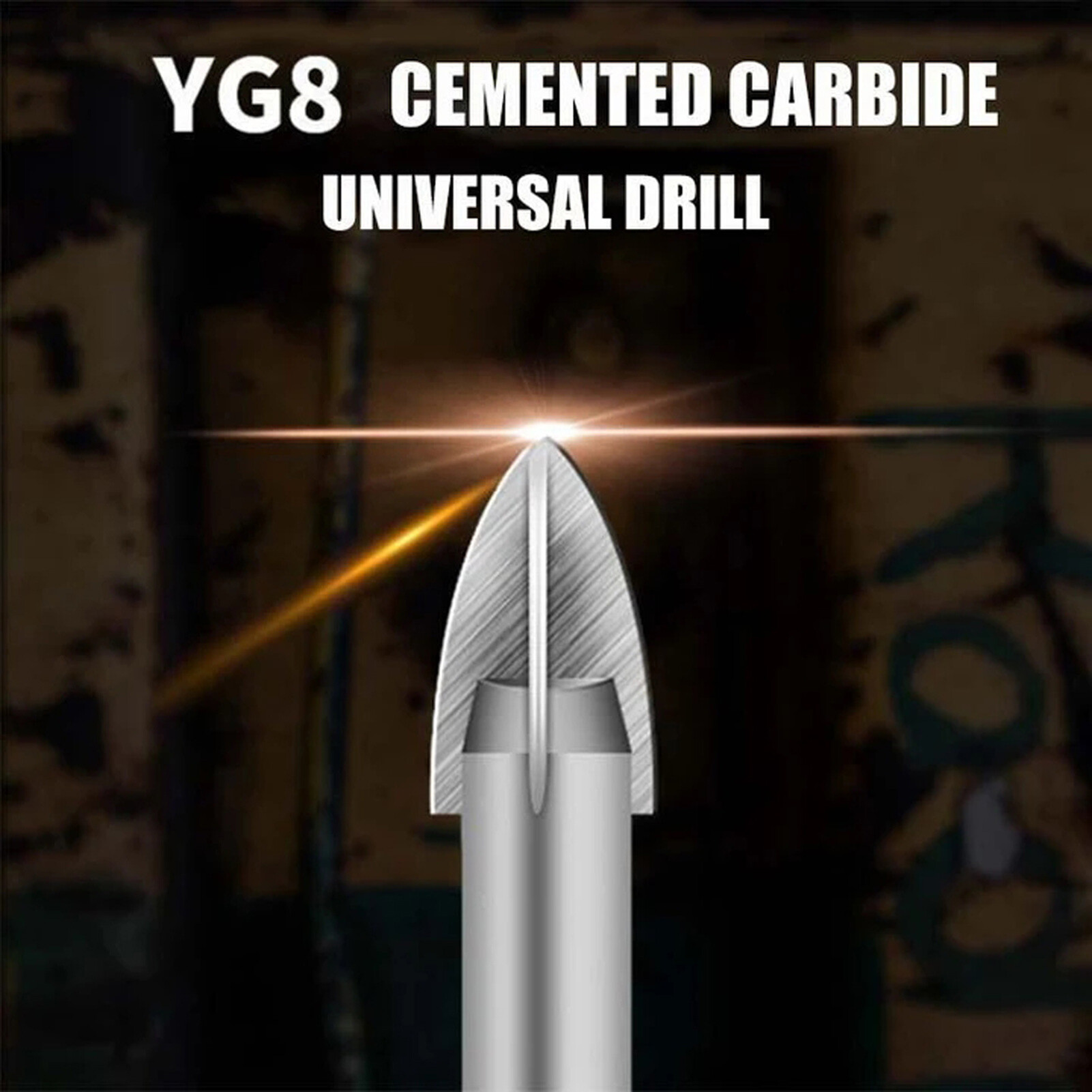 Farfi 5Pcs/Set Drill Bits Rust-Proof Multifunctional Alloy Marble Drill Bit Kit Drilling Tool