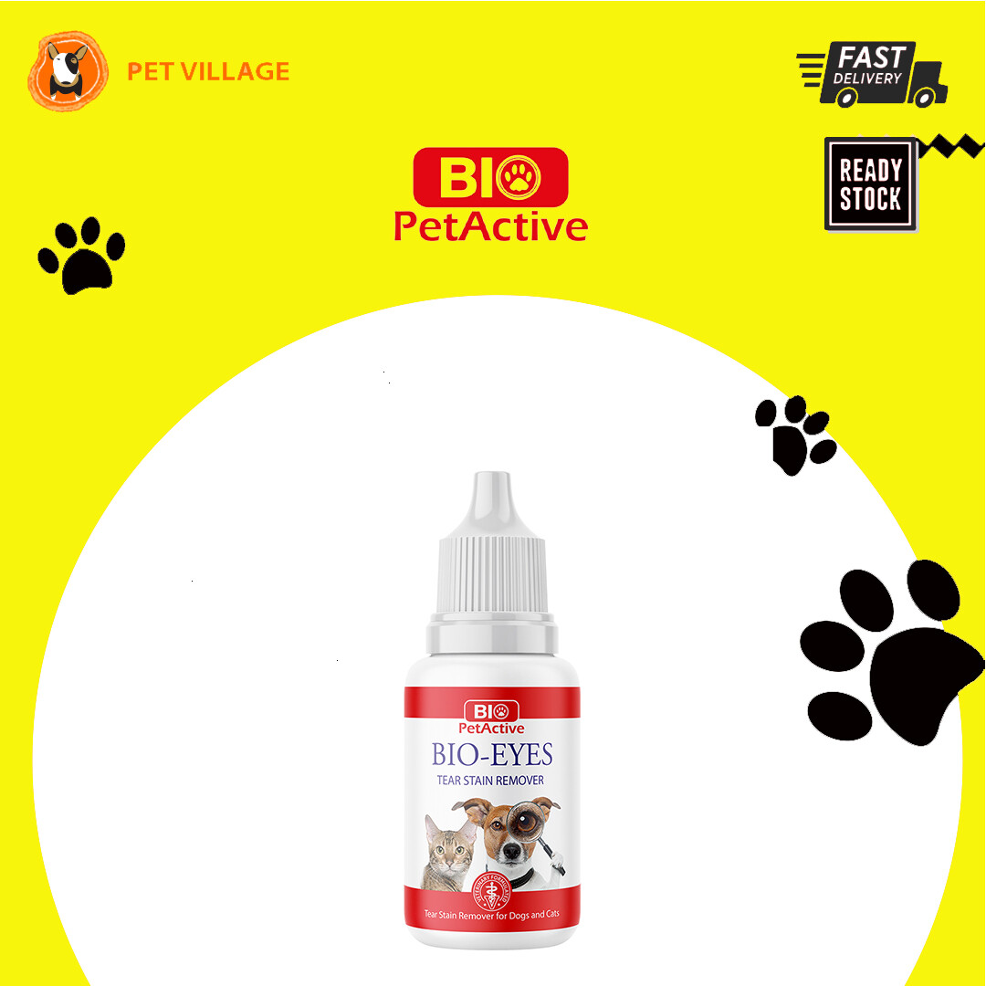 BIO PETACTIVE Bio-Eyes Tear Stain Remover For Cats Dogs 50ml