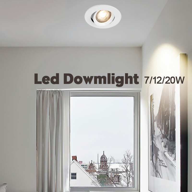 Ming&Ben có thể chỉnh góc downlights âm trần Đèn Chiếu LED 220V 7W 12W 20W Trần điểm đèn LED cho đèn phòng downlight cho trang trí nội thất cửa hàng