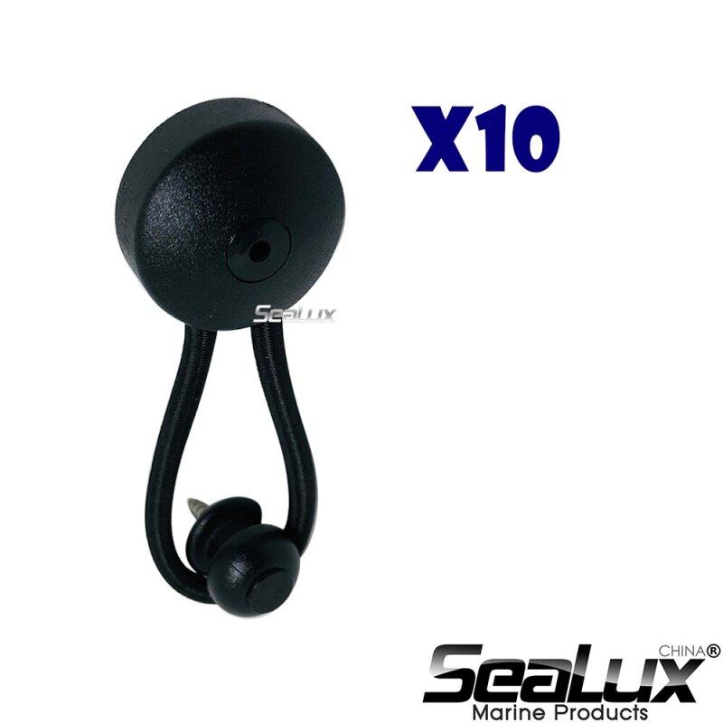 10 Set Bungee Shock Cord Cover Clips And Lacing Knobs Pull Tie Down Tarp Canvas Knobs For Marine Boat Truck Car Rv Covers
