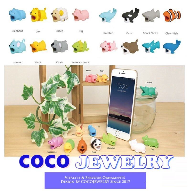 [CO CO] Cáp Dữ Liệu USB Cho Điện Thoại IPhone/Android Cáp Bảo Vệ Sạc Động Vật Cắn