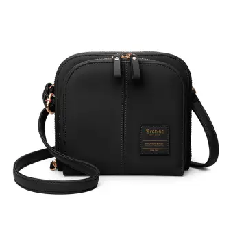 black crossbody satchel