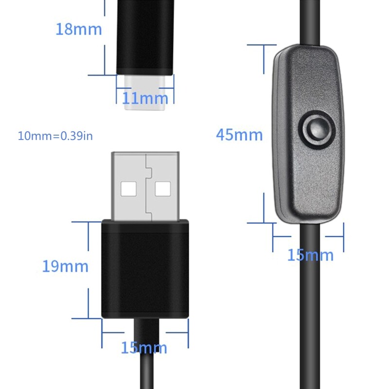 5V 3A 3000mA Power Supply Adapter USB Type-C Charger Cable for Raspberry Pi 4 4B US / EU Plug