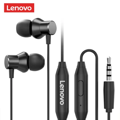 Lenovo HF130 3.5mm In-ear Wired Earphone Sound Heavy Bass Stereo Earbuds Sports Earphone with Microphone