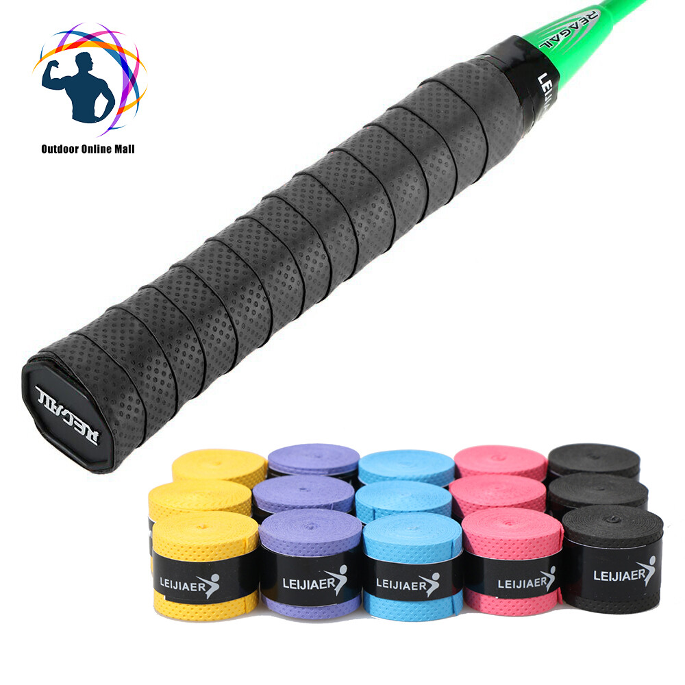 Pack of 15pcs Tennis Racket Overgrips Anti-skid Sweat Tape Wraps Badminton Racquet Over Grip Fishing Rod Sweat Band Grip