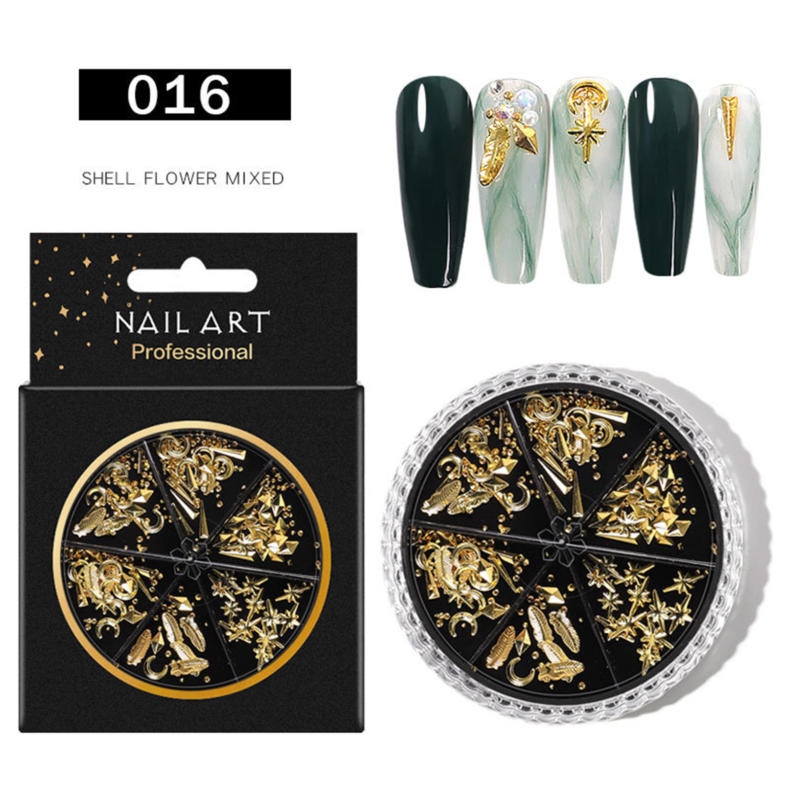 6 Lưới/Bộ Đinh Tán Đề Can Hình Bướm DIY Nail Art Trang Trí Móng Tay