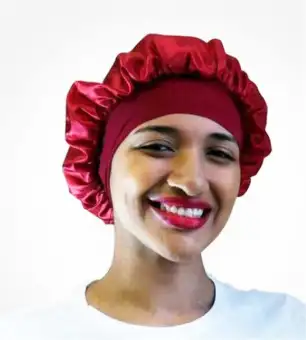 Dcoteres Long Hair Care Women Fashion Satin Bonnet Cap Night Sleep