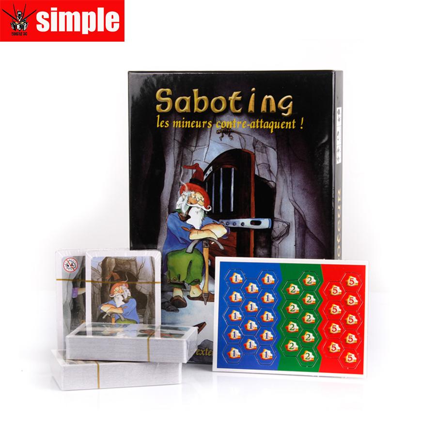 Saboteur  Board Game 1+2 Version/Saboteur1 Version Jeu De Funny Board Game With English Instructions Family Board Game
