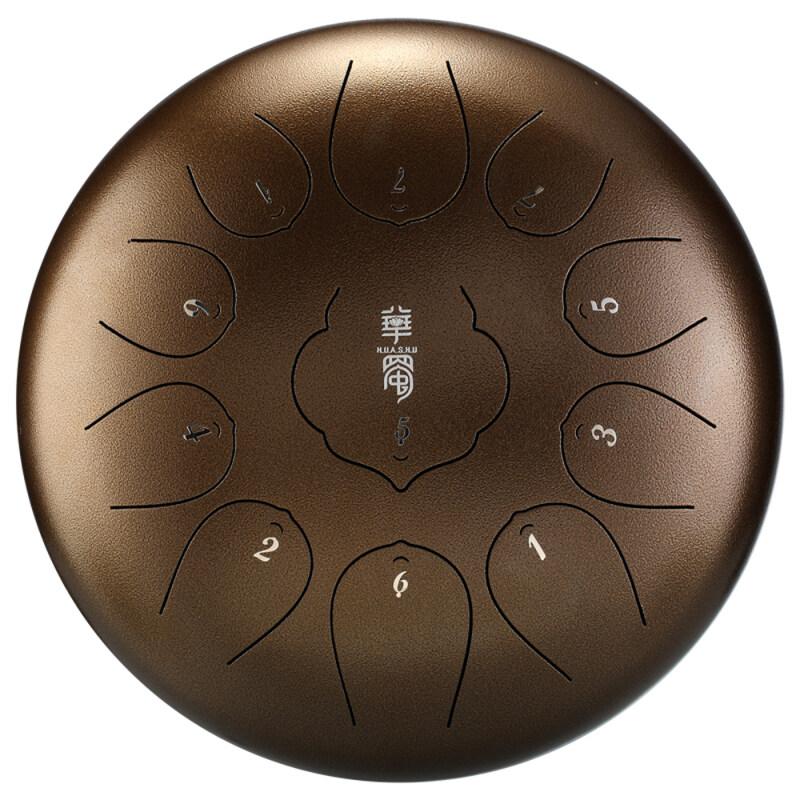 Nhạc cụ trống tay nhỏ quay 12 inch với 11 tông màu - INTL