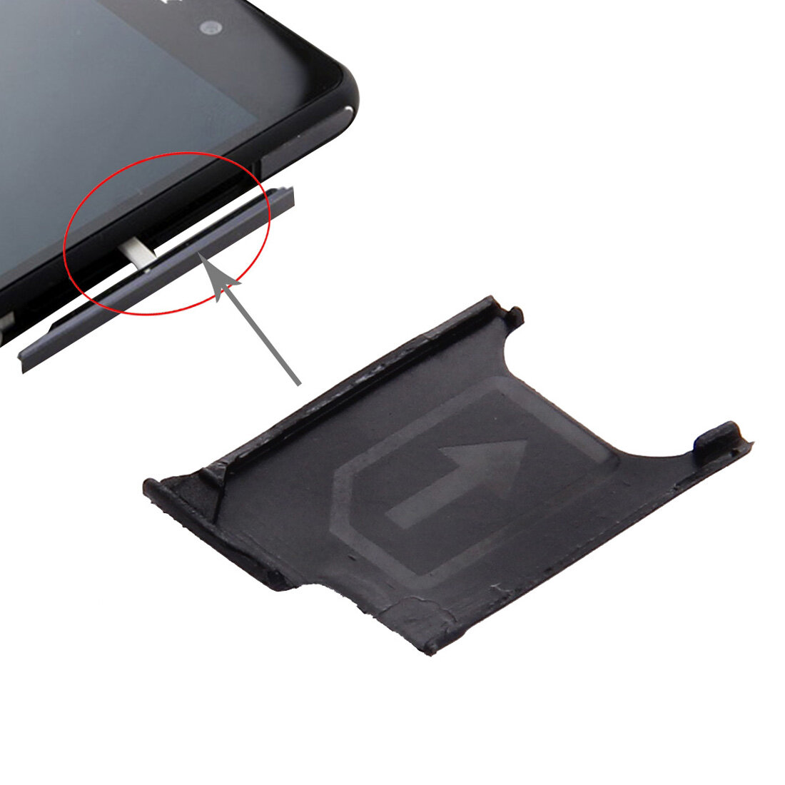 Micro sim card tray for sony xperia z2 / l50w