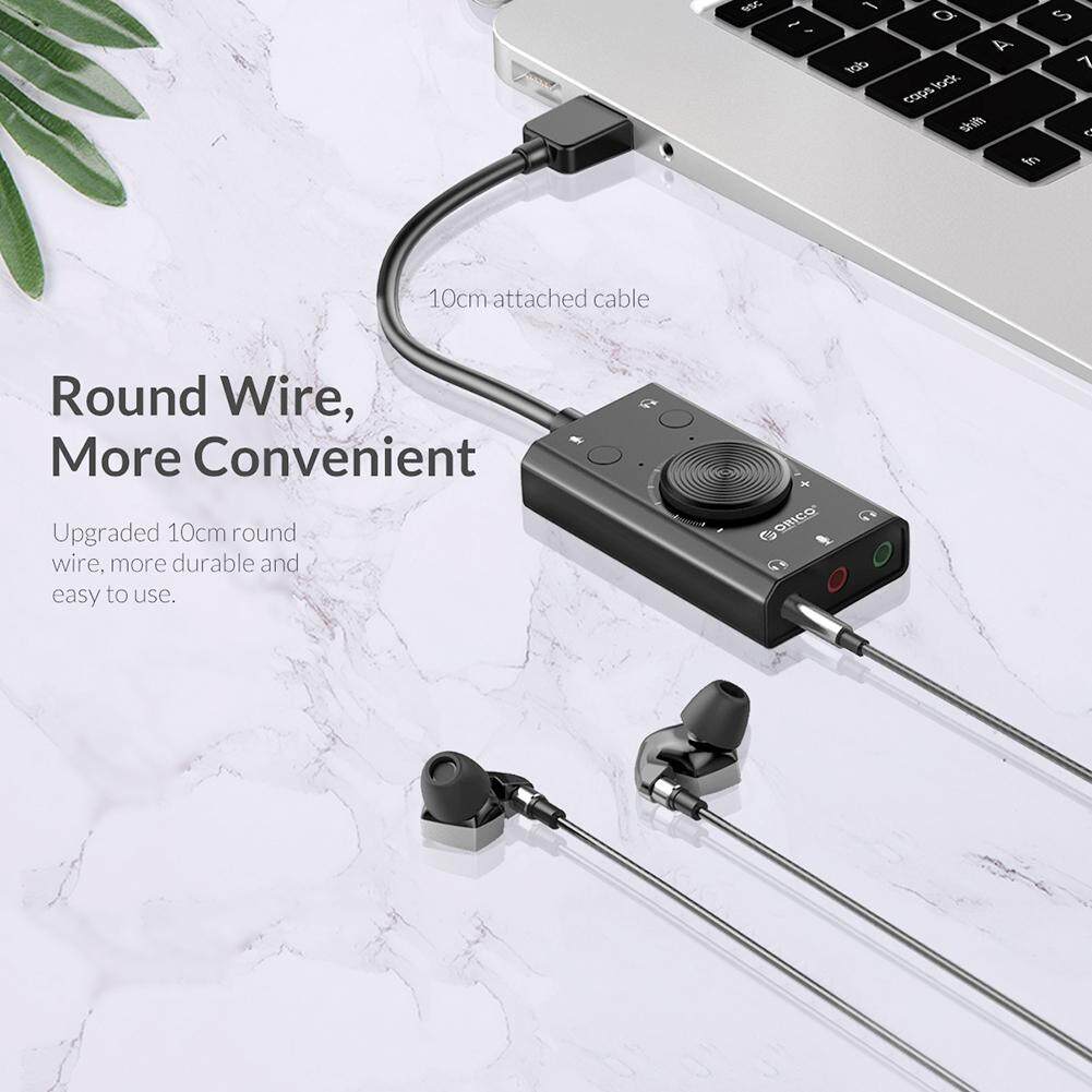 ORICO SC2 Bộ Chuyển Đổi Thẻ Âm Thanh USB Ngoài Điều Chỉnh Âm Lượng PC
