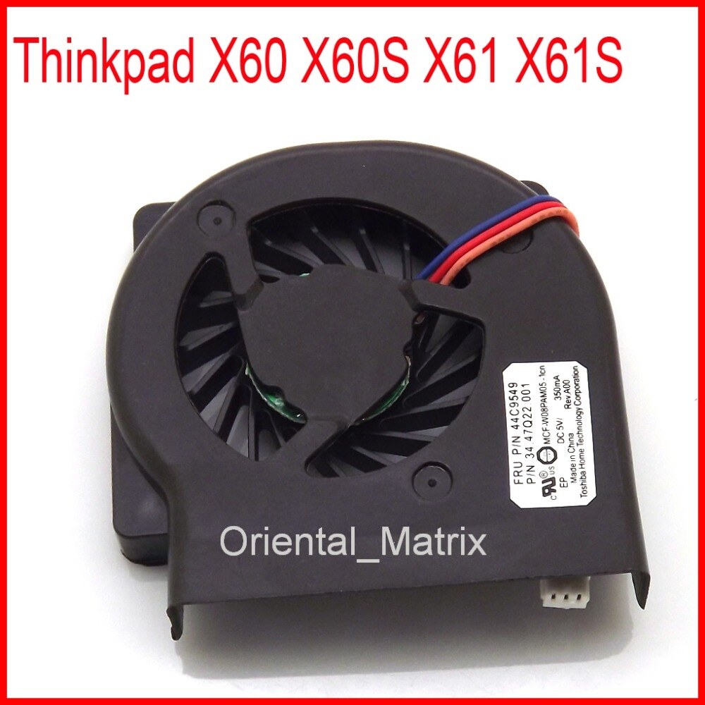 IBM Lenovo Thinkpad 5 Volt 300mA 5V 0.3A MCF-C10AM05 laptop PC CPU Cooling Fan 