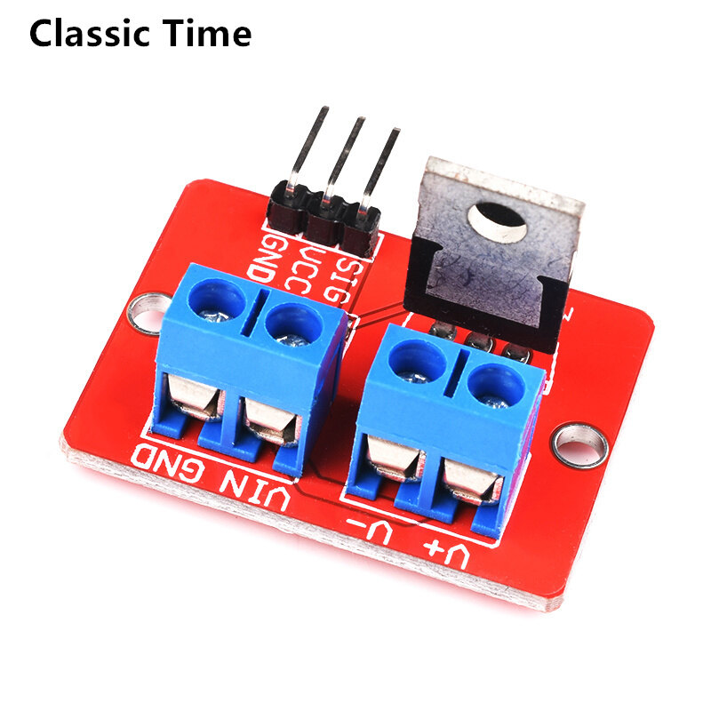 5pcs 0-24v top mosfet button irf520 mos driver module for arduino mcu arm raspberry pi