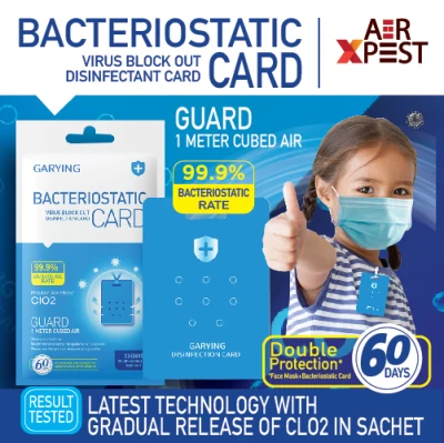 60 Days Protection Virus Block Out Disinfectant Card AirXpest