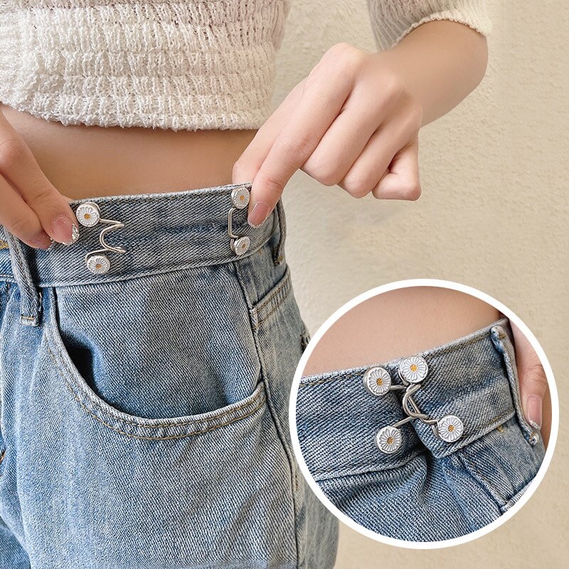 Alloy Belt Buckle with Artificial Pearls