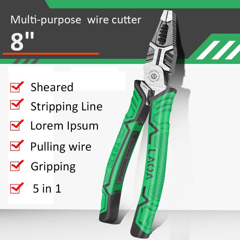 LAOA Needle Nose Pliers Hard Steel Wire Cutters Long Nose Wire Stripping Terminal Crimping Multiftional Hand Tools