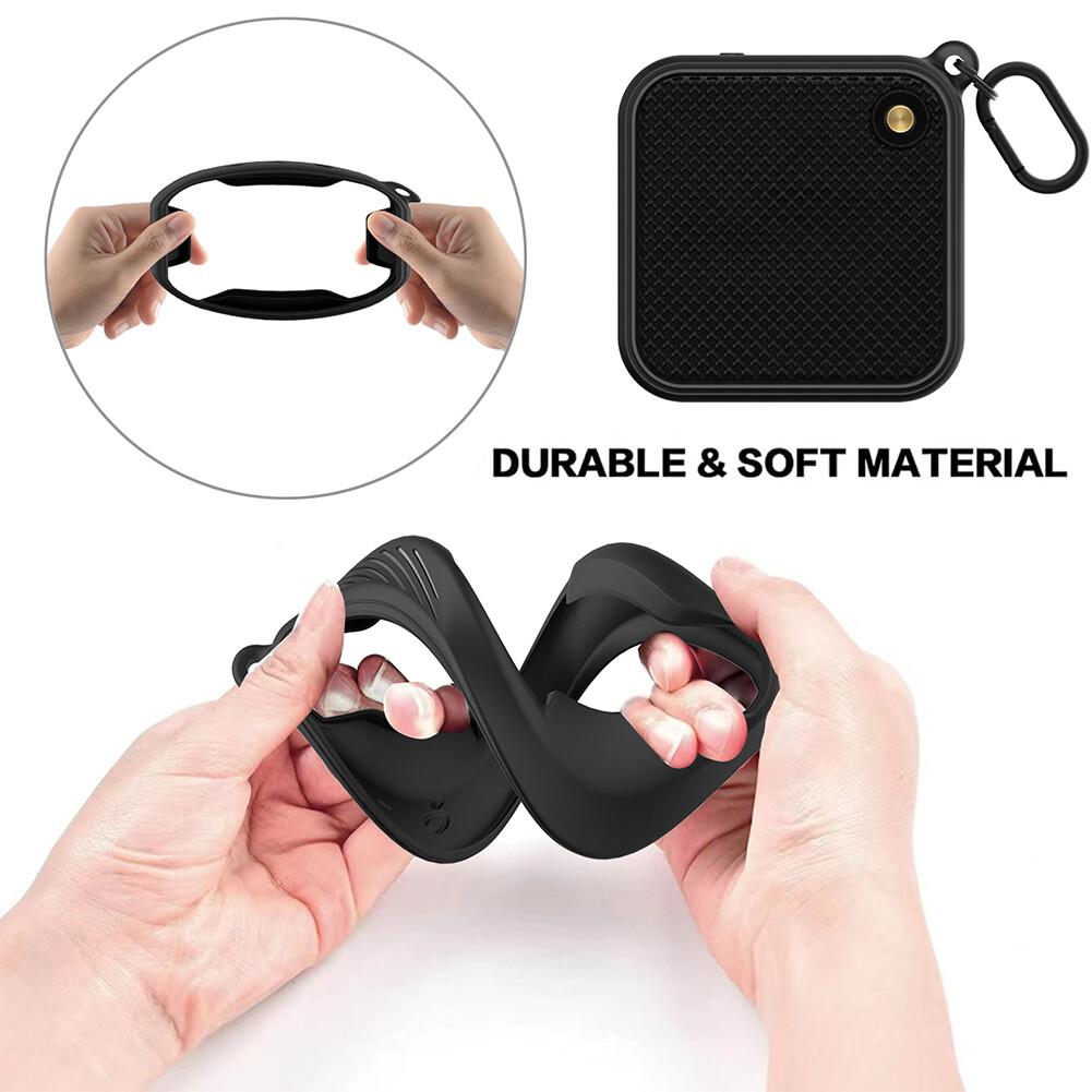 Storage Case Portable Speaker Protective Box Silicone Shockproof Anti-fall Accessories with Metal Hook for Marshall Willen