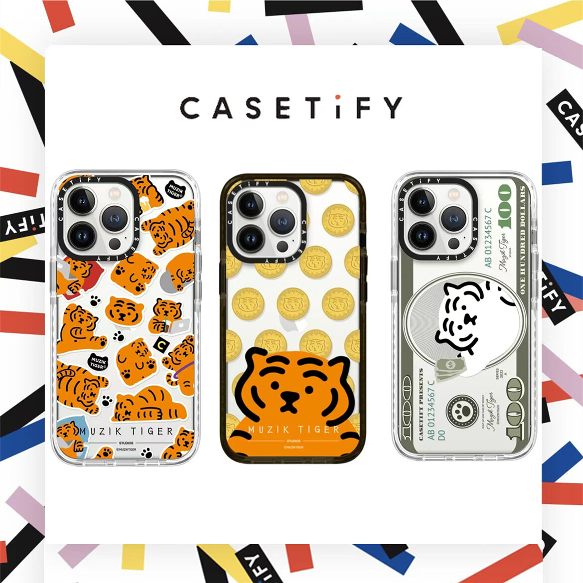 Casetify Korean Muzik Tiger Sticker Silicone Tpu Case Cover For Iphone 7 8  Plus X Xs Xr 11 12 13 Pro Max Se 2022 Casing | Lazada Ph