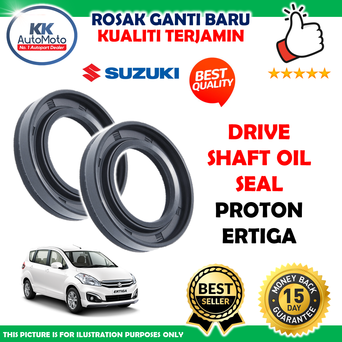 Genuine Original Suzuki Japan Drive Shaft Oil Seal Proton Ertiga