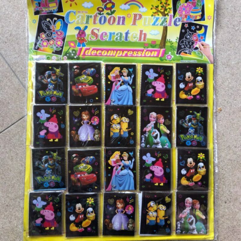 Vỉ 20 bộ tăm cào