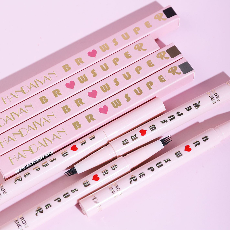 Liquid Eyebrow Pencil 4 Forked Natural Eyebrow Long Lasting Waterproof Eyebrow Pencil