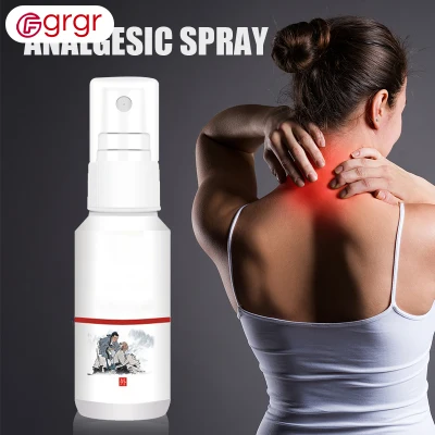 Fgrgr Instant Pain Relief Herbal Mist Soothes Back Muscle Pain Body Care for Knees Joints Lower Back External Use 60ML
