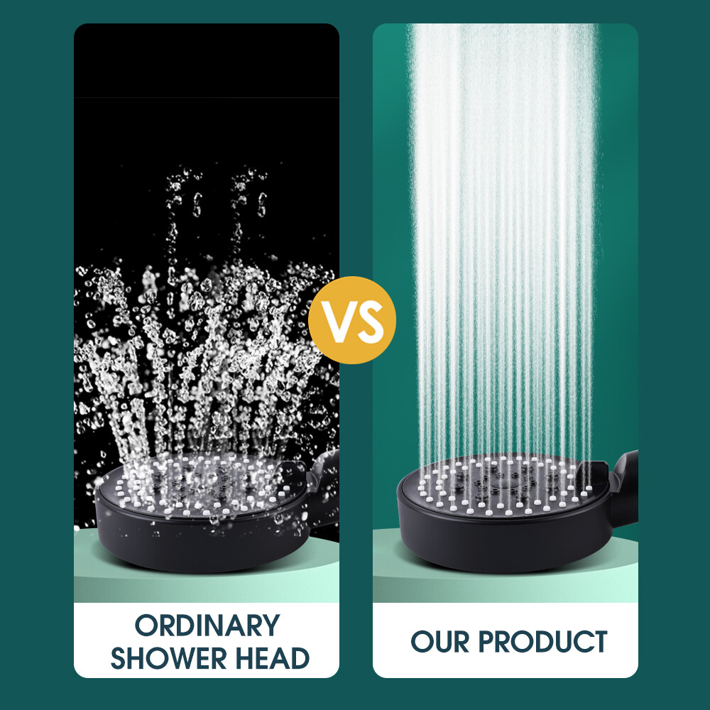 Multifunctional High Pressure Shower Head with 5 Modes Adjustable Shower Shower Bathroom Accessories