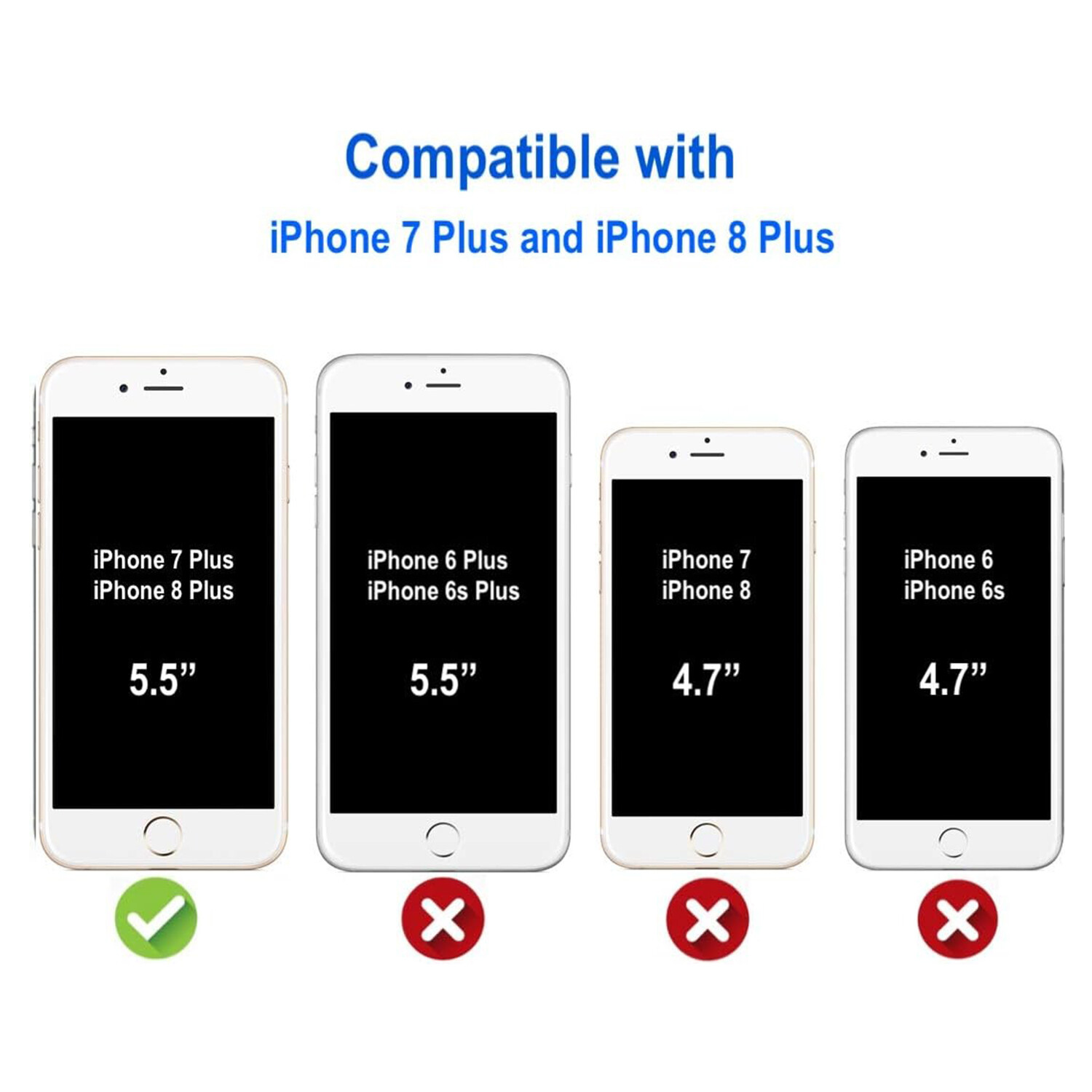 LUOWAN Ốp Lưng Cho Apple iPhone 7 Plus/iPhone 8 Plus Ốp Lưng Silicon Trong Suốt TPU Chống Trầy Xước Cho Apple iPhone 7 Plus/iPhone 8 Plus-Trong Suốt