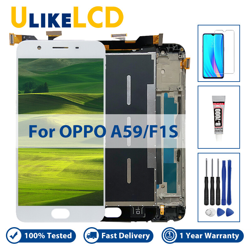 100% Tested LCD For OPPO F1S A1601 LCD Display Touch Screen Digitizer For OPPO A59 Display LCD Replacement Parts