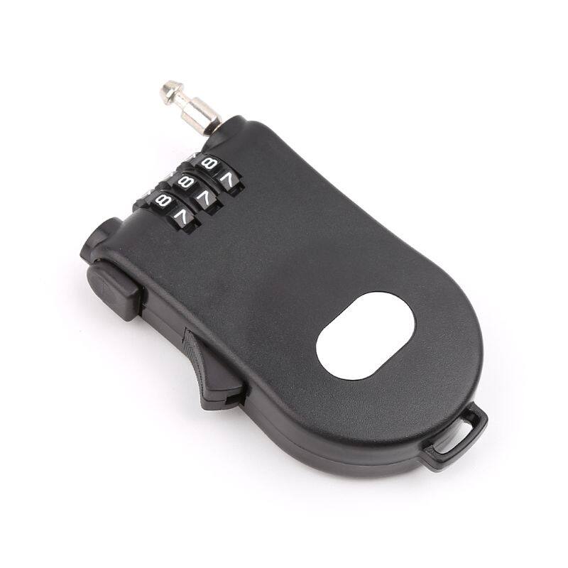 Retractable Wire Rope Password Lock Combination Coded Locker Outdoor Keyed Padlock