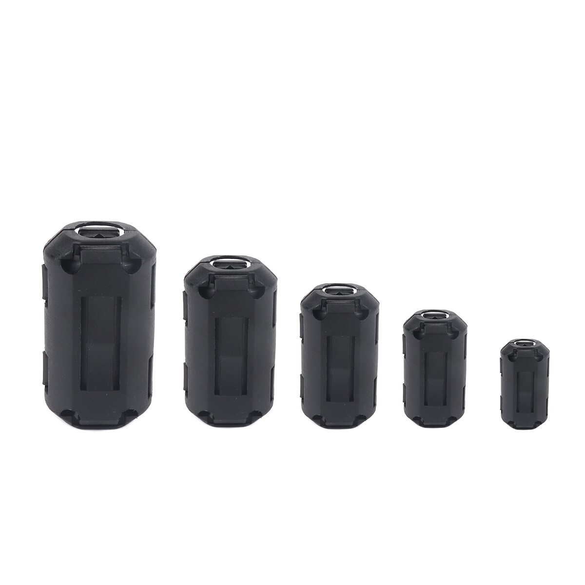 22 PCS 3.5mm/5mm/7mm/9mm Anti-interference Degaussing Ring Ferrite Ring Cable Clip Core Noise Suppressor Filter