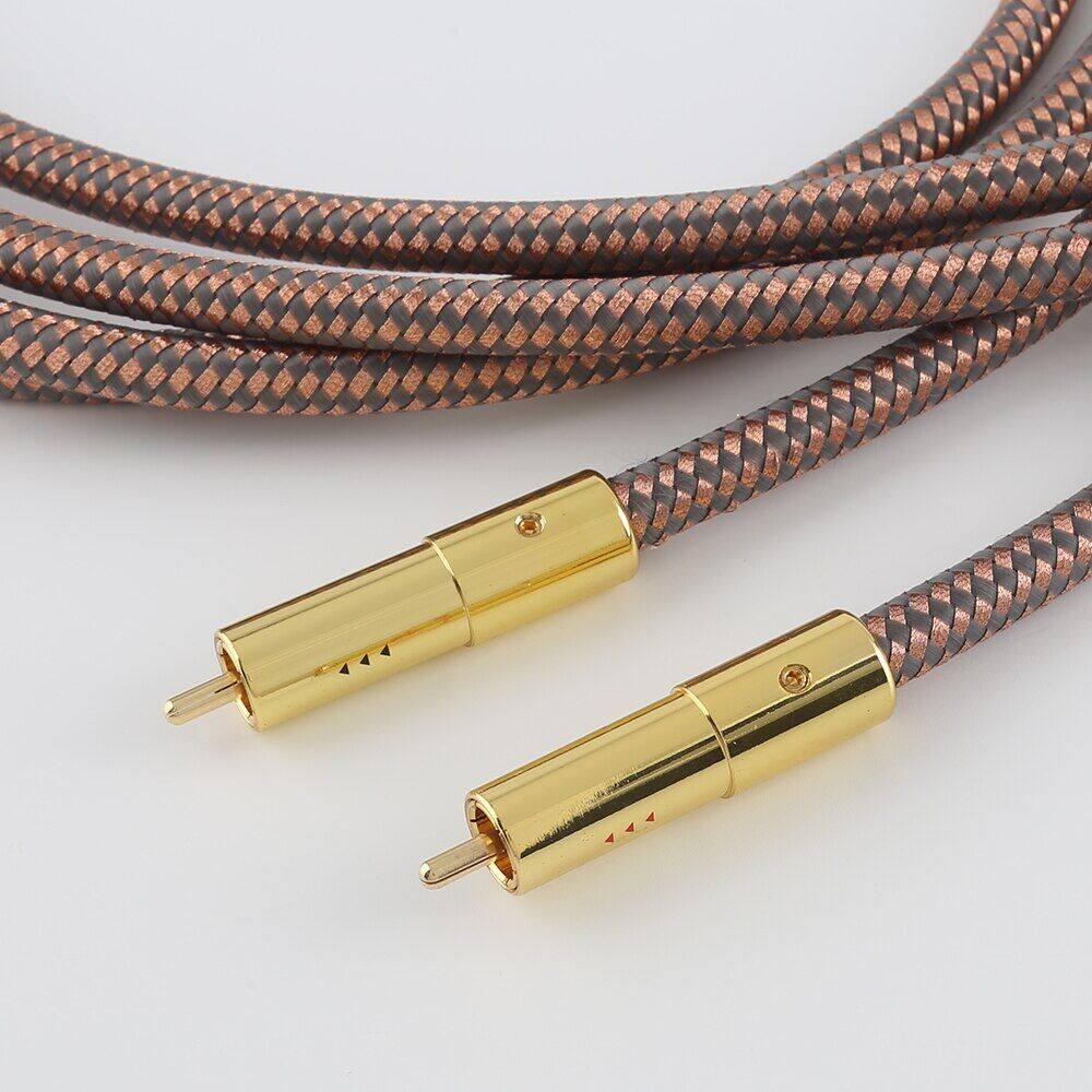 Hifi RCA Cable Accuphase 40Th Anniversary Edition RCA Interconnect Audio Cable Plated Plug