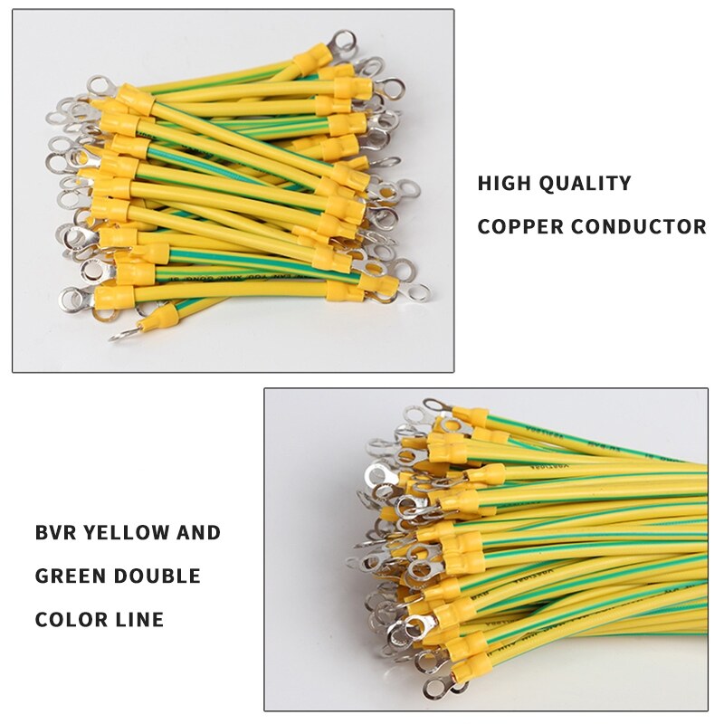 [HOT W] BVR Solar Photovoltaic Grounding Wire with Terminals 10/12/14